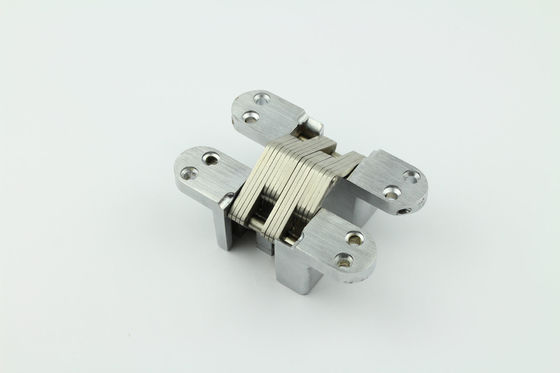 Anticorrosive SOSS Invisible Hinge For Doors Chrome Surface Treatment