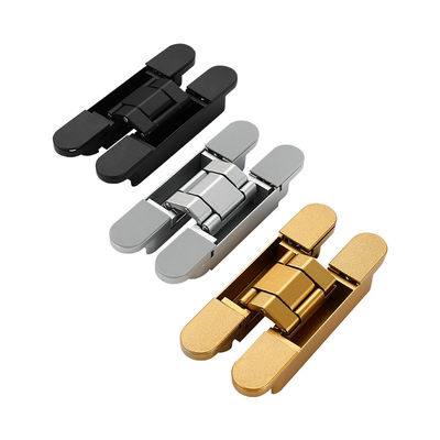 Satin Nickel Multiple Sizes 3D Adjustable Hidden Hinge For Heavy Duty Doors