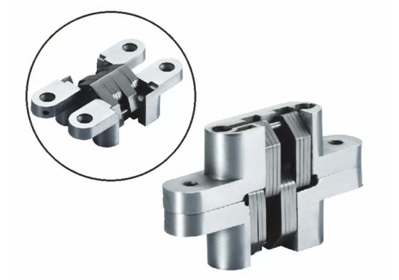 Durable Mortise Mount Invisible Hinge 2 Hole Polished Chrome