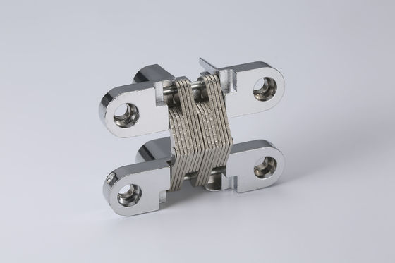Silver Stable Hidden 180 Degree Hinge , Household Heavy Duty Hidden Hinges
