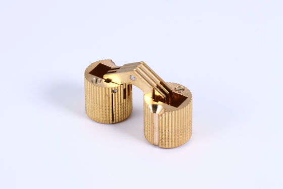 Folding Small Adjusting Concealed Hinges Satin Nickel Surface Treatment