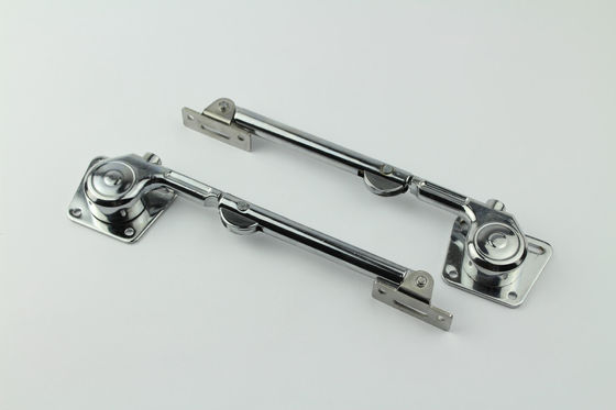 Sturdy Electroplate Lid Support Hinge , Silver Heavy Duty Soft Close Lid Stay