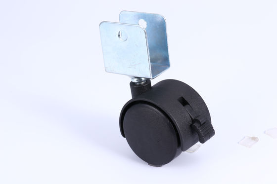 PU Plastic Furniture Caster Wheels Anti Abrasion Multi Function