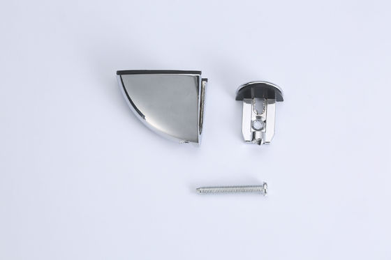 Zinc Alloy Practical Glass Shelf Clips Rustproof Multi Function