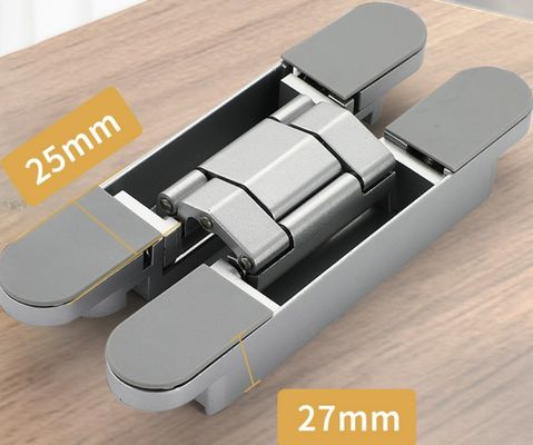 Zinc Alloy Heavy Duty Invisible Hinges 120kg Load Capacity For 18-22mm Doors