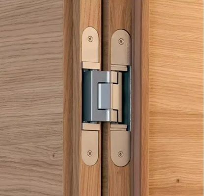 25mm Drilling Distance Brushed Polished Slate Black Concealed Hinges / Hidden Cross Hinge 1.2mm